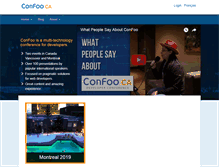 Tablet Screenshot of confoo.ca